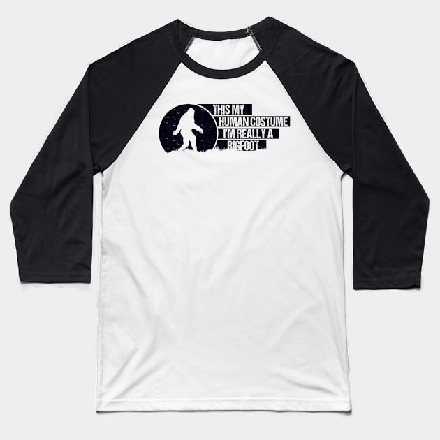 Bigfoot Believer Baseball T-Shirt by Tesszero